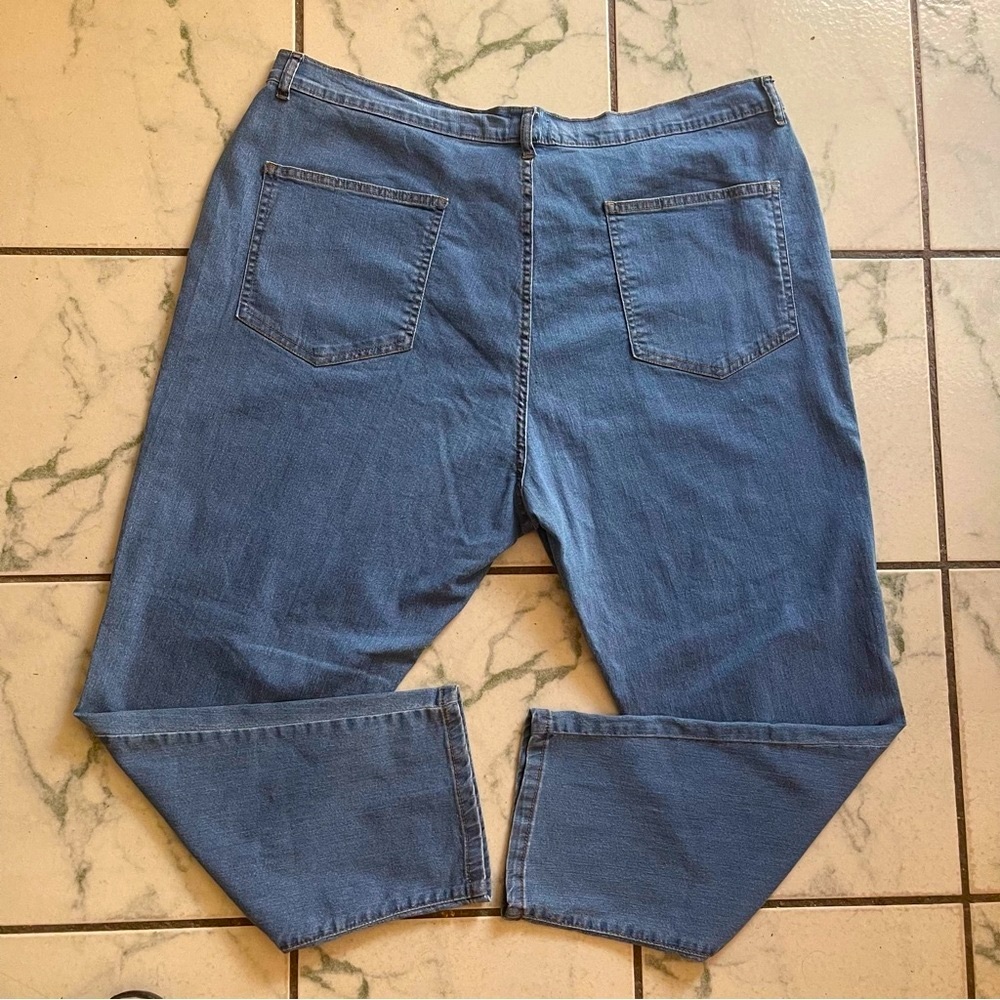 PrettyLittleThing Plus Stretch Jeans High Rise Blue Size  20 Plus Denim Casual - Picture 5 of 7